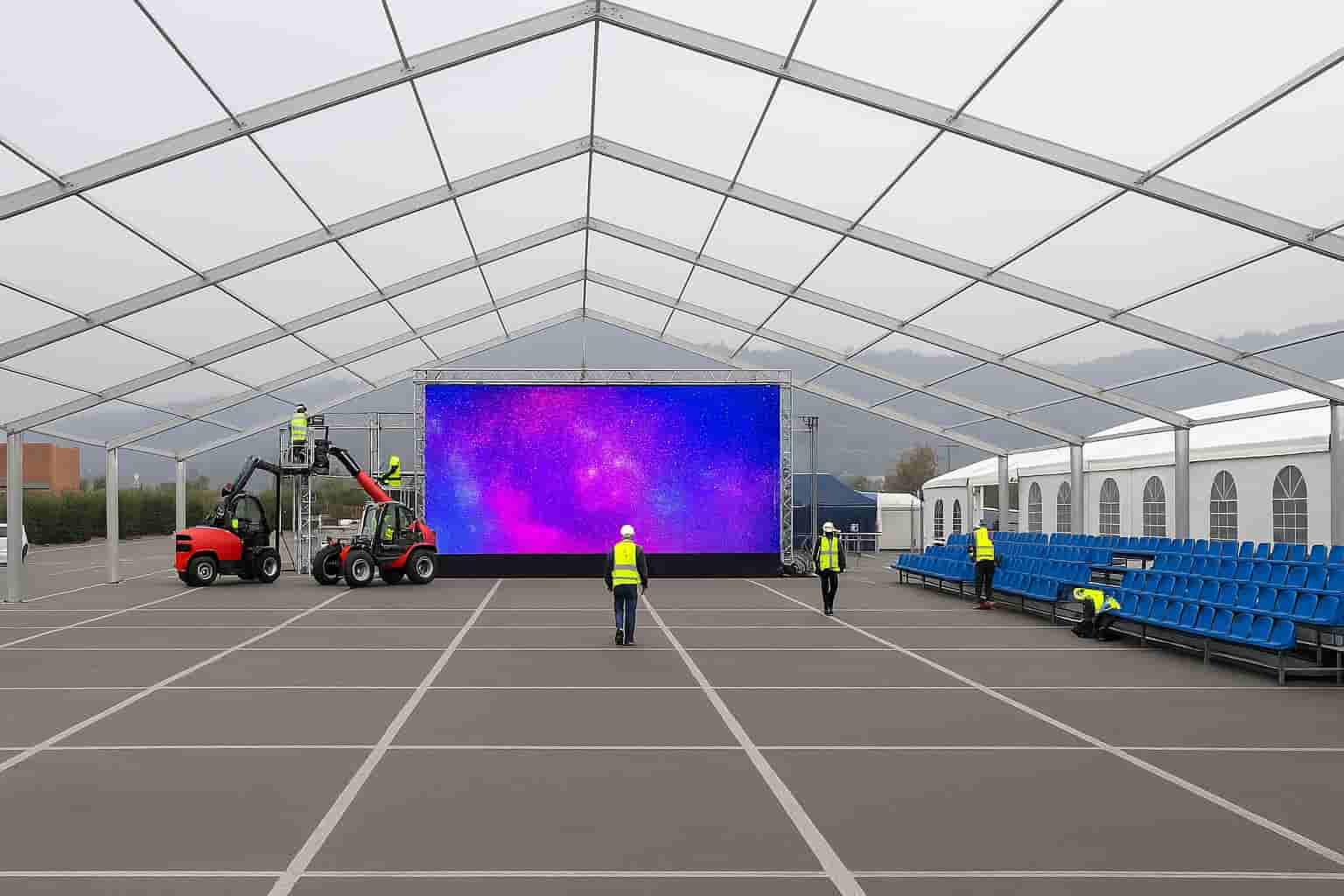 Carpas de gran formato para festivales